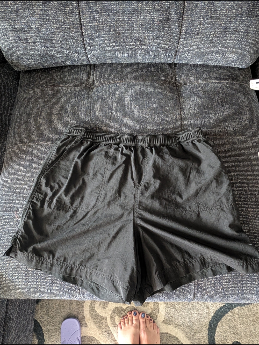 Womena's Black Athletic Shorts - Lightweight Comfort